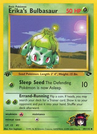 Erika's Bulbasaur (39) (1st Edition) - Gym Challenge