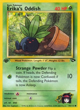 Erika's Oddish (70) (1st Edition) - Gym Challenge