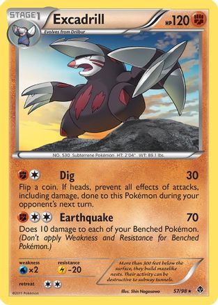 Excadrill (57) Reverse Holofoil - Emerging Powers