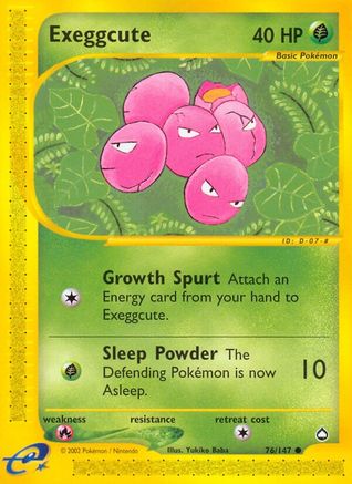 Exeggcute (76) (76) Reverse Holofoil - Aquapolis