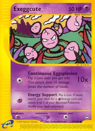 Exeggcute (77) (77) Reverse Holofoil - Aquapolis