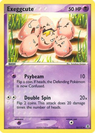 Exeggcute (33) Reverse Holofoil - FireRed & LeafGreen