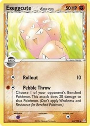 Exeggcute (Delta Species) (65) Reverse Holofoil - Holon Phantoms