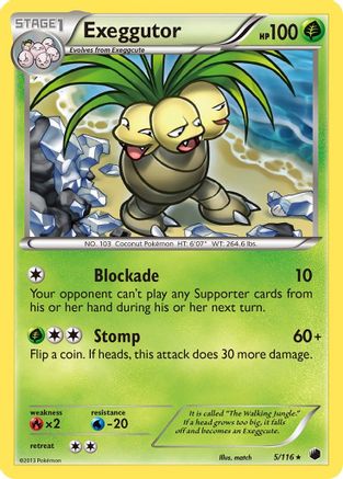 Exeggutor (5) Reverse Holofoil - Plasma Freeze
