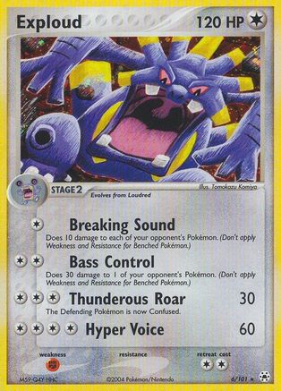 Exploud (6/101) [EX: Hidden Legends] Reverse Holofoil