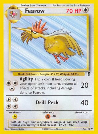 Fearow (42) Reverse Holofoil - Legendary Collection