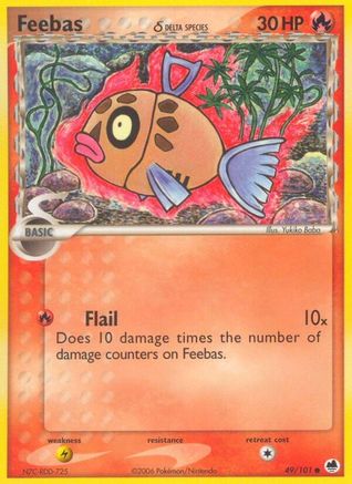 Feebas (Delta Species) (49) Reverse Holofoil - Dragon Frontiers