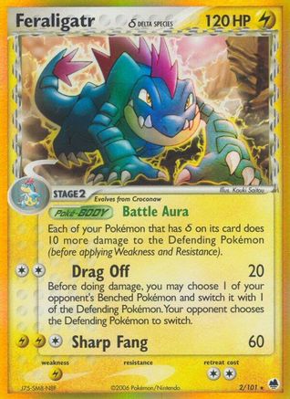 Feraligatr (Delta Species) (2) Reverse Holofoil - Dragon Frontiers