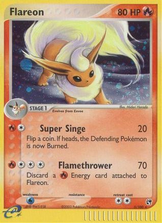 Flareon (5) Reverse Holofoil - Sandstorm