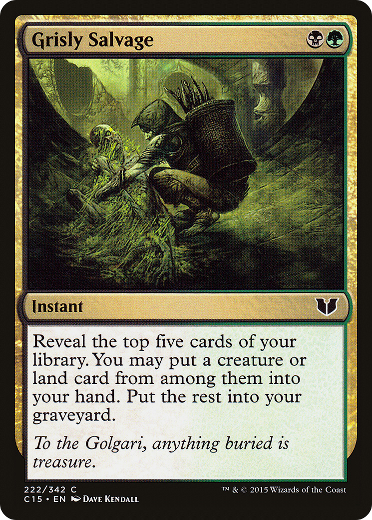 Grisly Salvage (222) - Commander 2015