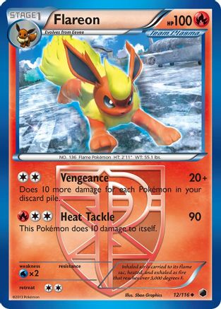 Flareon (Team Plasma) (12) Reverse Holofoil - Plasma Freeze