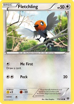 Fletchling (113) Reverse Holofoil - XY Base Set