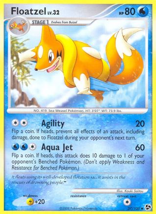 Floatzel (37) Reverse Holofoil - Great Encounters