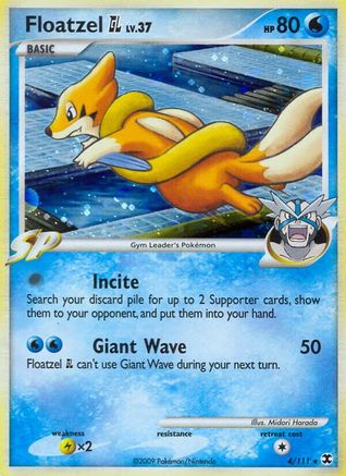 Floatzel GL (4) Reverse Holofoil - Rising Rivals