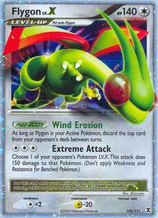 Flygon LV.X (105/111) [Platinum: Rising Rivals] | Silver Goblin