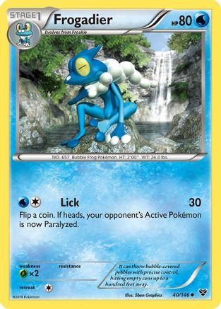 Frogadier (40/146) [XY: Base Set] Reverse Holofoil