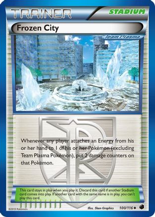 Frozen City (Team Plasma) (100) Reverse Holofoil - Plasma Freeze