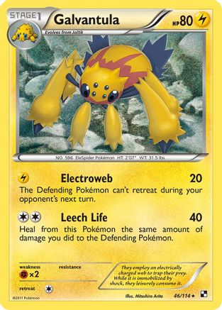 Galvantula (46/114) [Black & White: Base Set] Reverse Holofoil