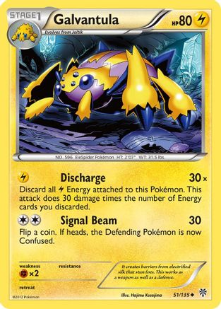 Galvantula (51/135) [Black & White: Plasma Storm] Reverse Holofoil