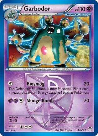 Garbodor (Team Plasma) (66) Reverse Holofoil - Plasma Storm