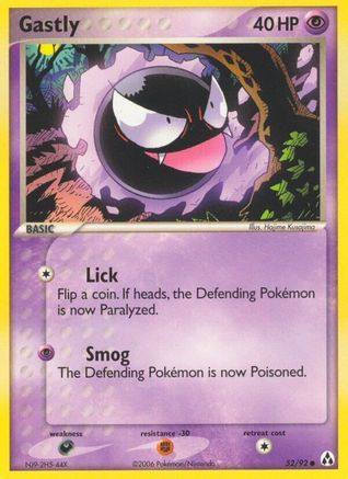 Gastly (52) Reverse Holofoil - Legend Maker
