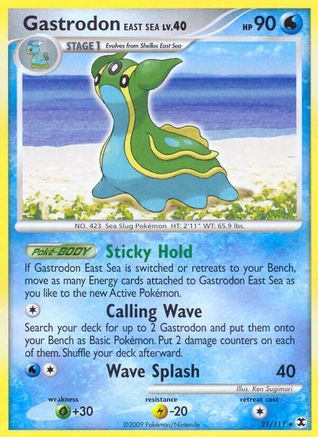 Gastrodon East Sea (21) Reverse Holofoil - Rising Rivals
