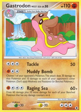 Gastrodon West Sea (22) Reverse Holofoil - Rising Rivals