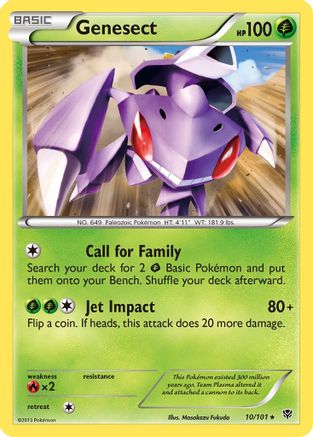 Genesect (10) Reverse Holofoil - Plasma Blast