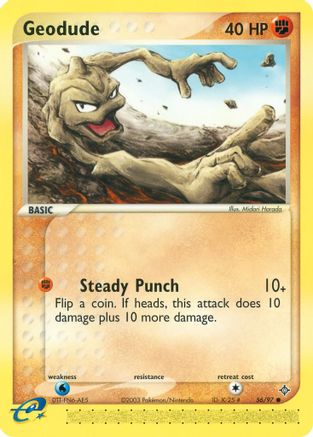 Geodude - 56/97 (56) Reverse Holofoil - Dragon