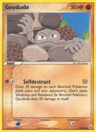 Geodude (53) Reverse Holofoil - Legend Maker