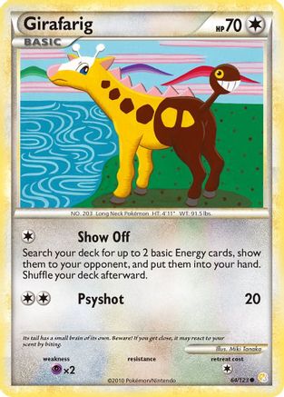 Girafarig (64) Reverse Holofoil - HeartGold SoulSilver