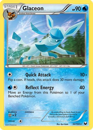 Glaceon (30) Reverse Holofoil - Dark Explorers