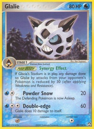 Glalie (30) Reverse Holofoil - Power Keepers