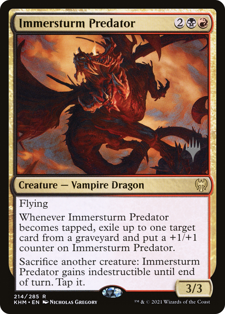 Immersturm Predator (Promo Pack) [Kaldheim Promos] | Silver Goblin