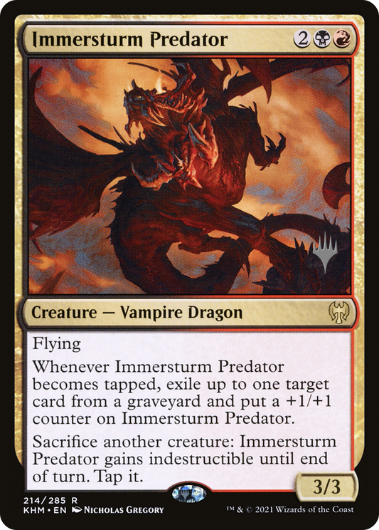 Immersturm Predator (Promo Pack) [Kaldheim Promos]