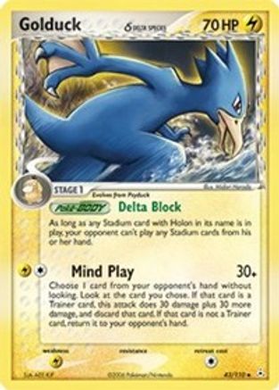 Golduck (Delta Species) (43) Reverse Holofoil - Holon Phantoms