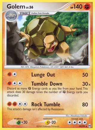 Golem (19) Reverse Holofoil - Arceus