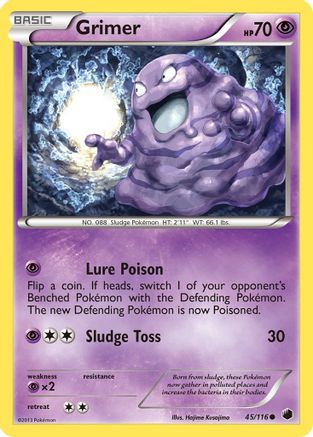 Grimer (45) Reverse Holofoil - Plasma Freeze