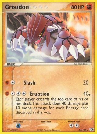 Groudon - 014/106 (14) Reverse Holofoil - Emerald