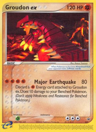 Groudon ex - 002 (Nintendo Power Magazine) (2) Holofoil - Nintendo Promos