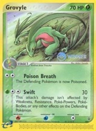 Grovyle - 004 (e-League) [Winner] (4) - Nintendo Promos