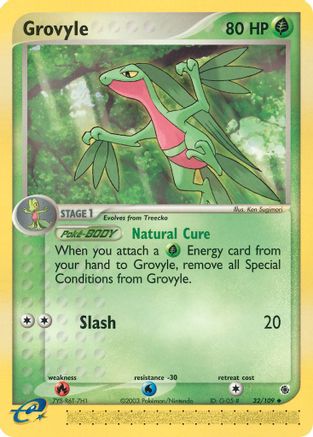 Grovyle - 32/109 (32) Reverse Holofoil - Ruby and Sapphire