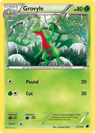 Grovyle (7) Reverse Holofoil - Plasma Freeze