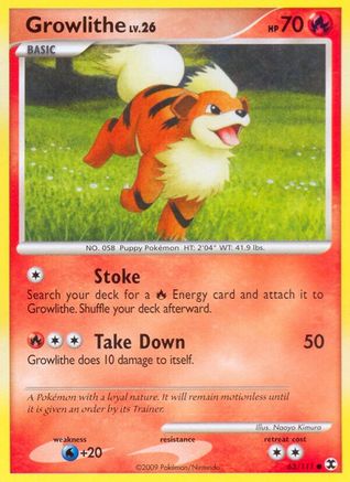 Growlithe (63) Reverse Holofoil - Rising Rivals