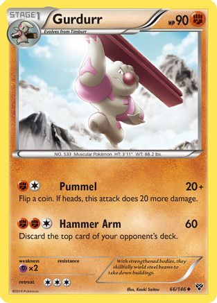 Gurdurr (66) Reverse Holofoil - XY Base Set