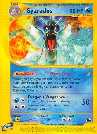 Gyarados (11) (11) Reverse Holofoil - Skyridge