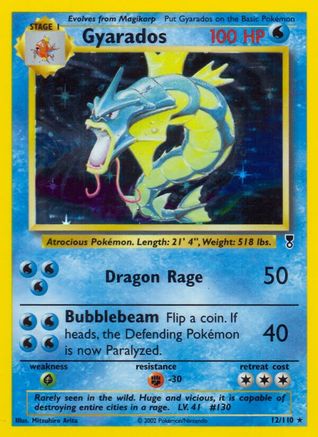 Gyarados (12) Reverse Holofoil - Legendary Collection