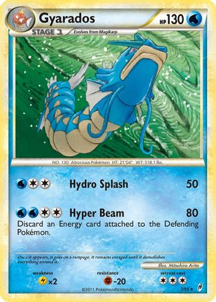 Gyarados (7) Reverse Holofoil - Call of Legends