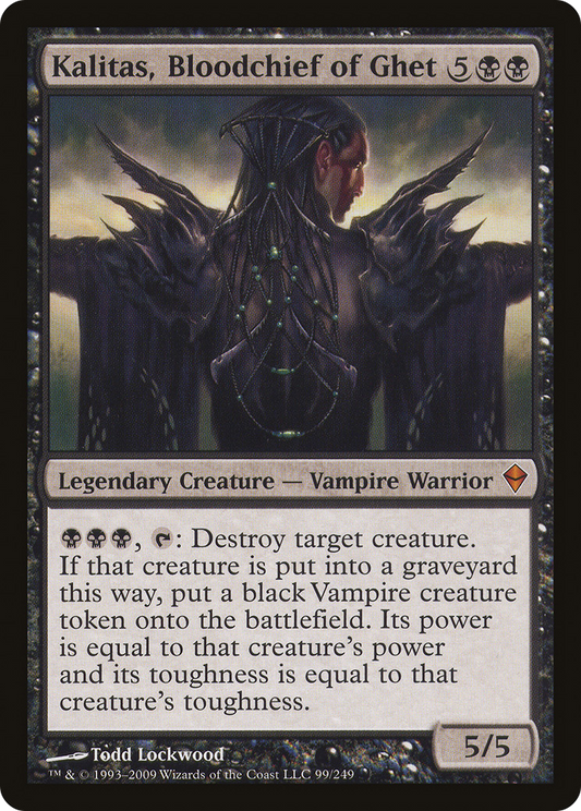 Kalitas, Bloodchief of Ghet [Zendikar] Foil