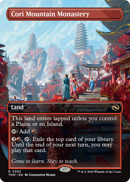 Cori Mountain Monastery (Borderless) (393) - Tarkir: Dragonstorm
